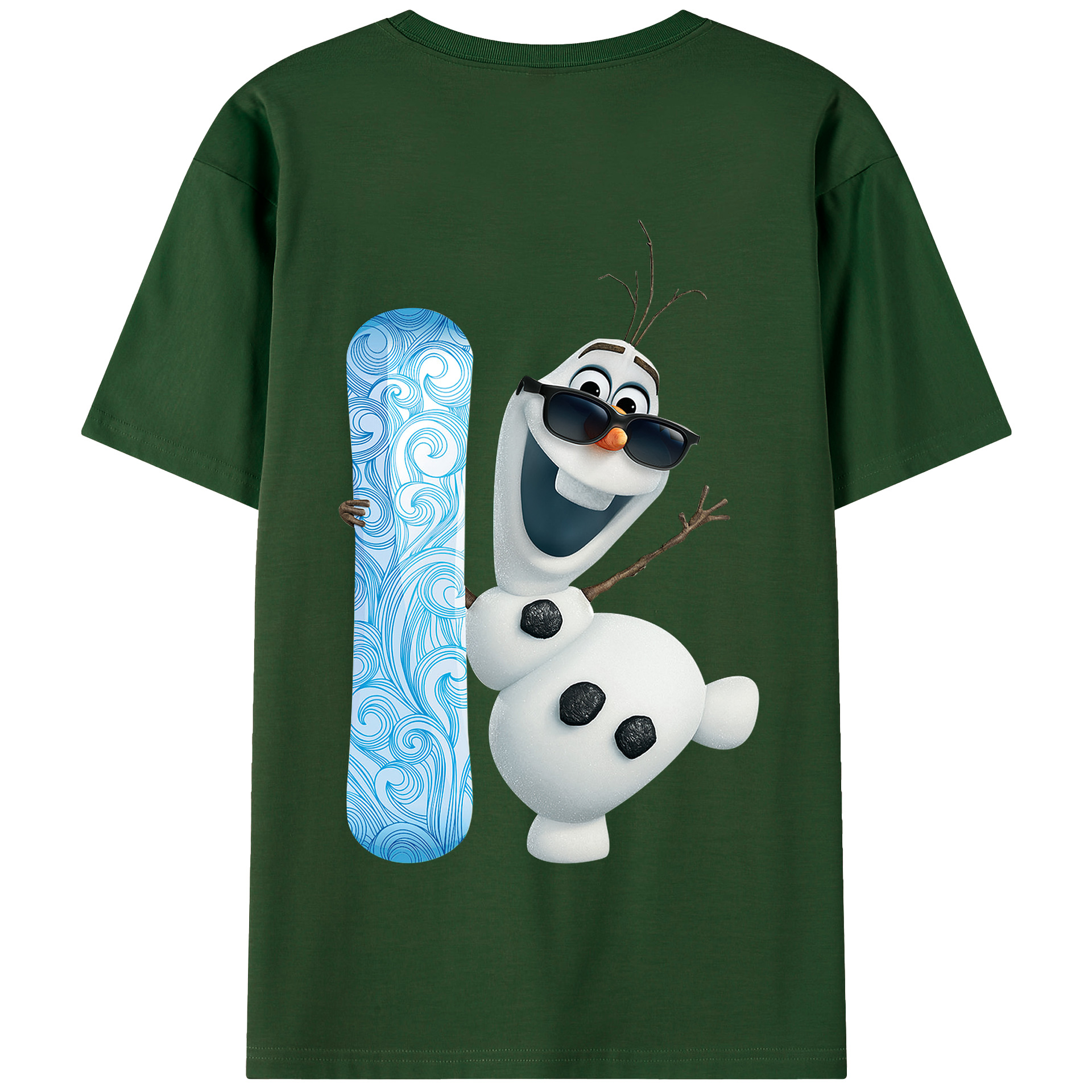 （画像用） アナと雪の女王 アンナ エルサ Frozen Anna Elsa 綿100％半袖Tシャツ（背面プリント）